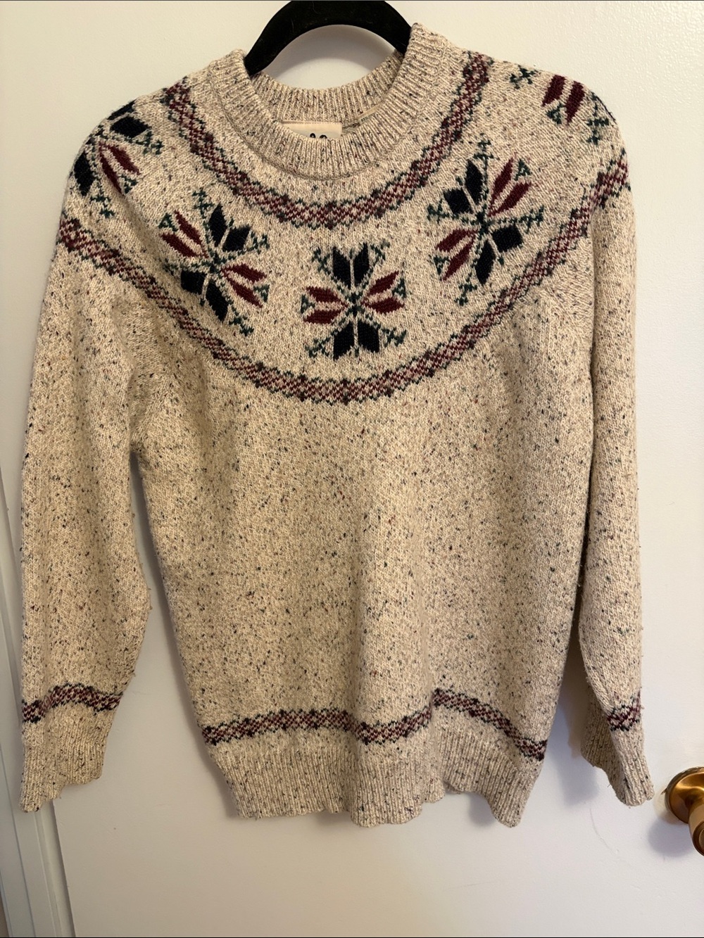 Northern Reflection vintage Nordic wool and cotton sweater size small